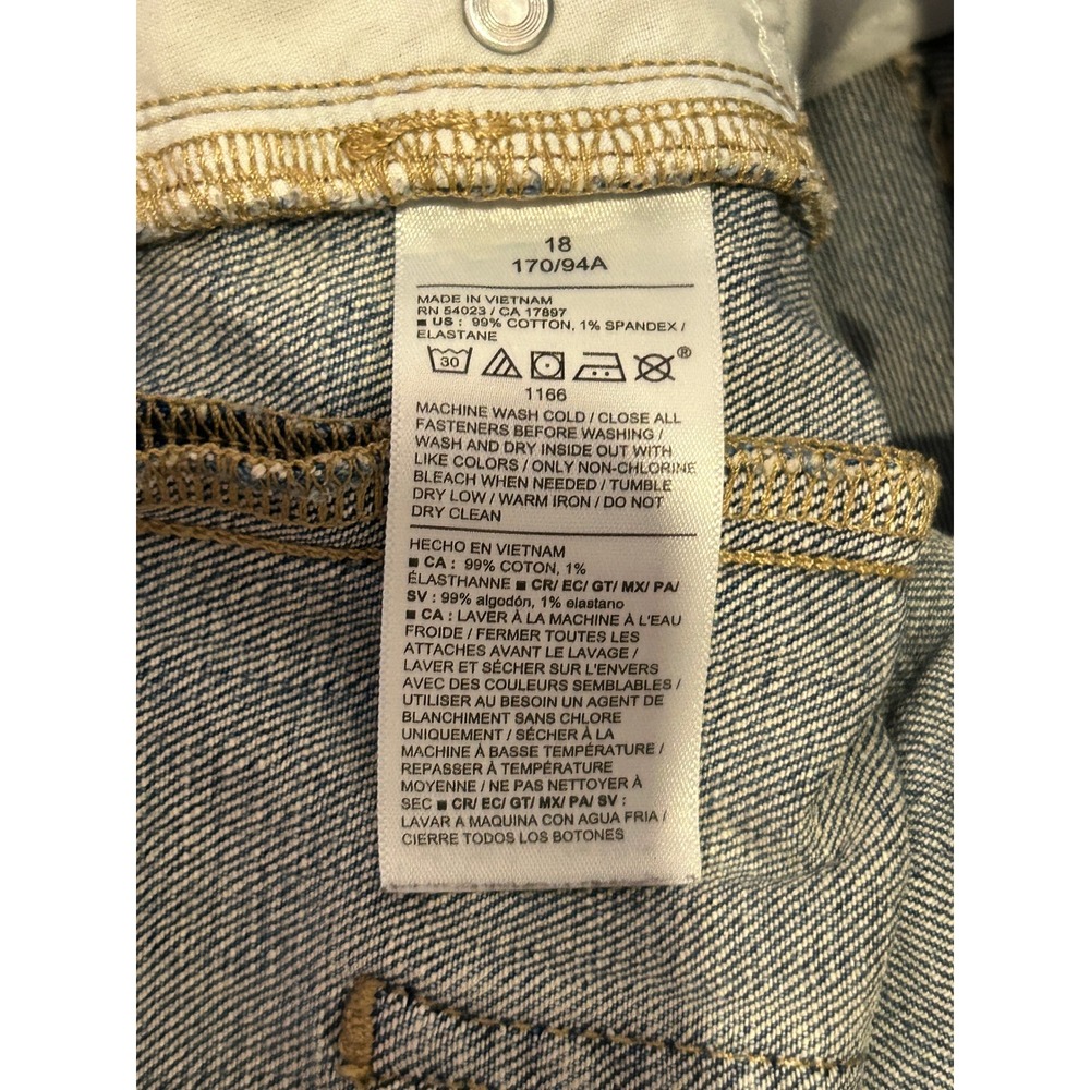 Old Navy Womens Jeans Sz 18 Blue High Rise Baggy Barrel Leg Seamed Denim 804400 - Picture 6 of 8
